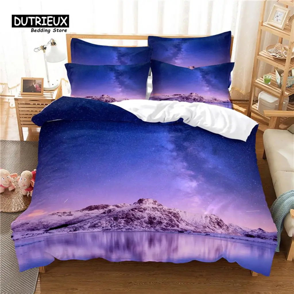 

Starry Night Duvet Cover Set, Fashion Bedding Set, Soft Comfortable Breathable Duvet Cover, For Bedroom Guest Room Decor