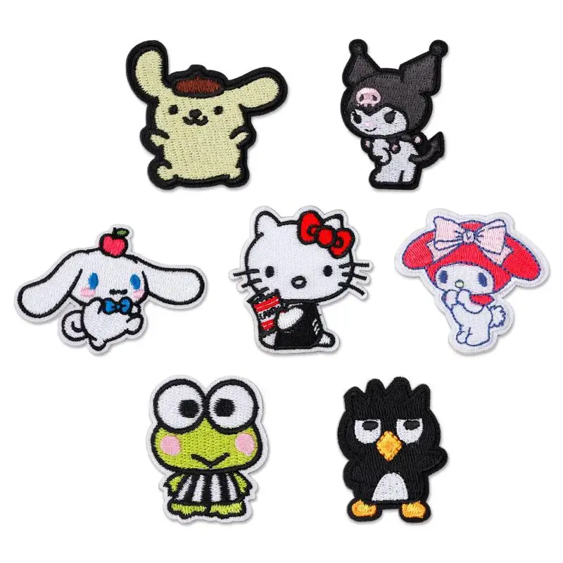 Sanrios Anime Hello Kitty Iron On Patches for Clothing Sew On/iron