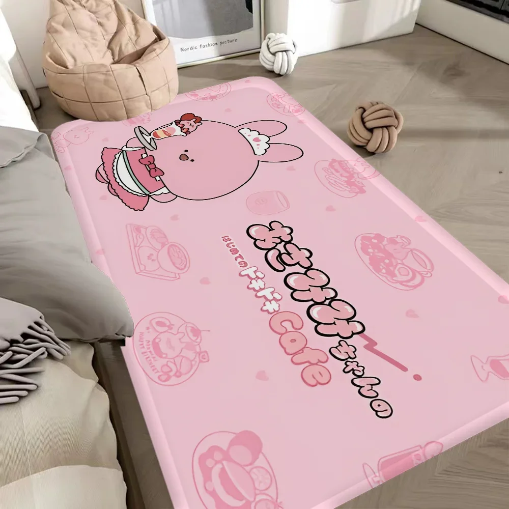 Cartoon Cute A-Asamimichan Room Mats Anti-slip Absorb Water Long Strip Cushion Bedroon Mat Household Carpets 2