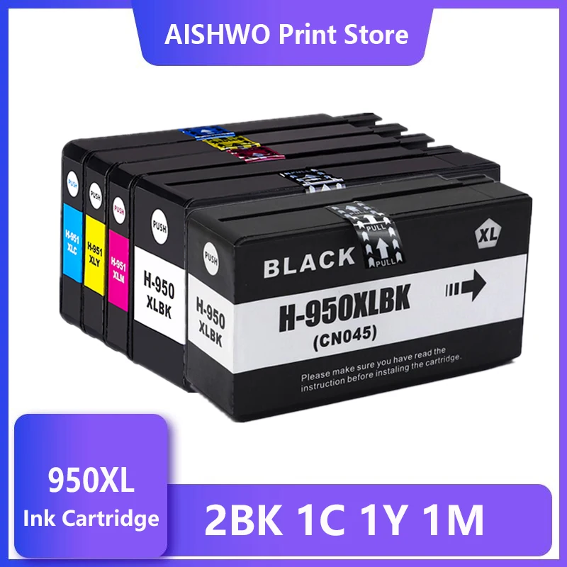 

Compatible For HP 950XL For 951XL For HP950 Ink Cartridge 950 951 Officejet Pro 8600 8610 8615 8620 8630 8625 8660 8680 Printer