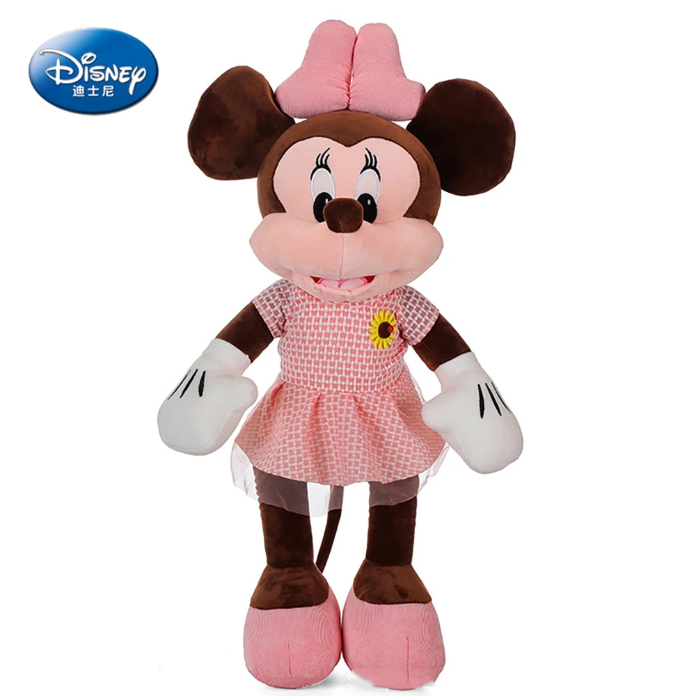 50CM Disney Mickey Minnie Mouse Stuffed Plush Toys For Boys Girls Cute Plush Cartoon Dolls Birthday Gifts For Kids Girlfriend