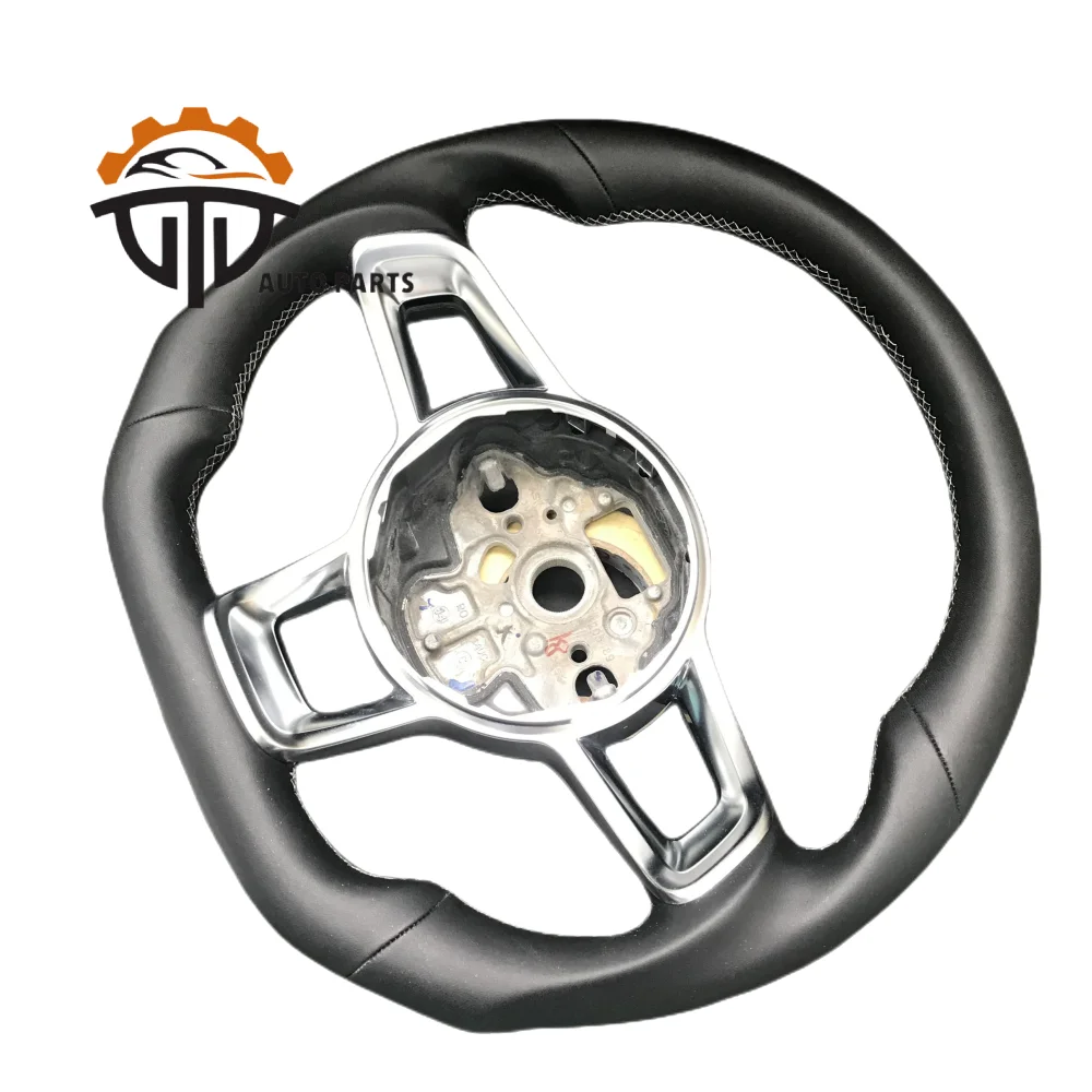 

Accessories Vehicles Glossy All Leather Steering Wheel Fit For VW Scirocco R