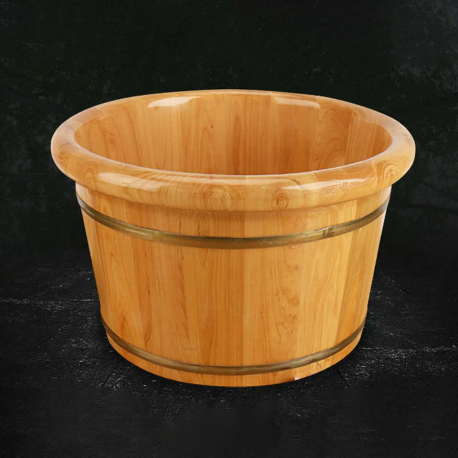 Foot Bath Barrel Wooden Foot Basin Sauna Foot Tub Thick Barrel Foot Baths Wood Foot Tub for Women Men Soaking Feet Home Bathroom