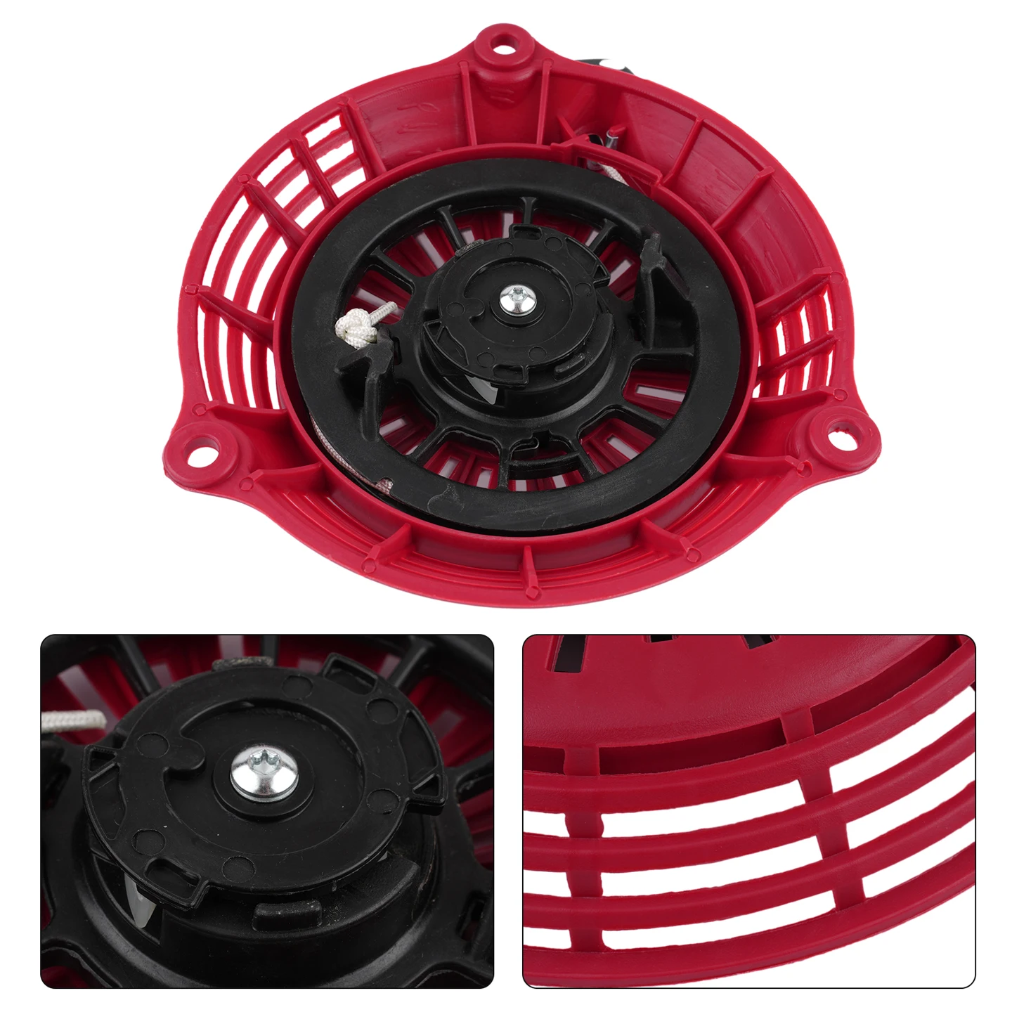 Cable Pull Starter Launcher HRD536 Hand Starter Lawn Mower Parts Manual Material Metal Outdoor Living Practical