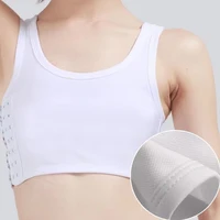 Classeur de poitrine respirant pour femmes, 1 pièce, boucle latérale, gilet court, sous-vêtements, débardeurs, Bandages enveloppants de poitrine sans fil 5