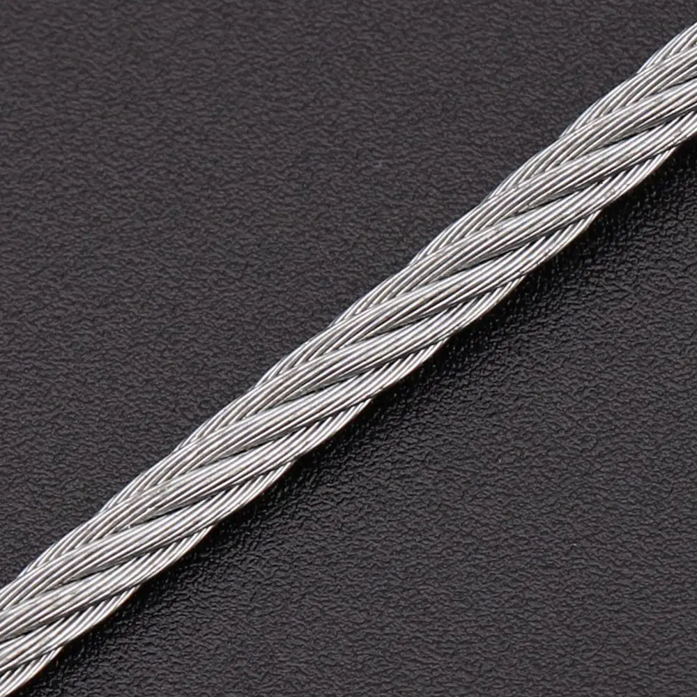 1pcs Elevator door linkage steel wire rope steel core elevator capture Seven strands of rope Rope diameter 3mm
