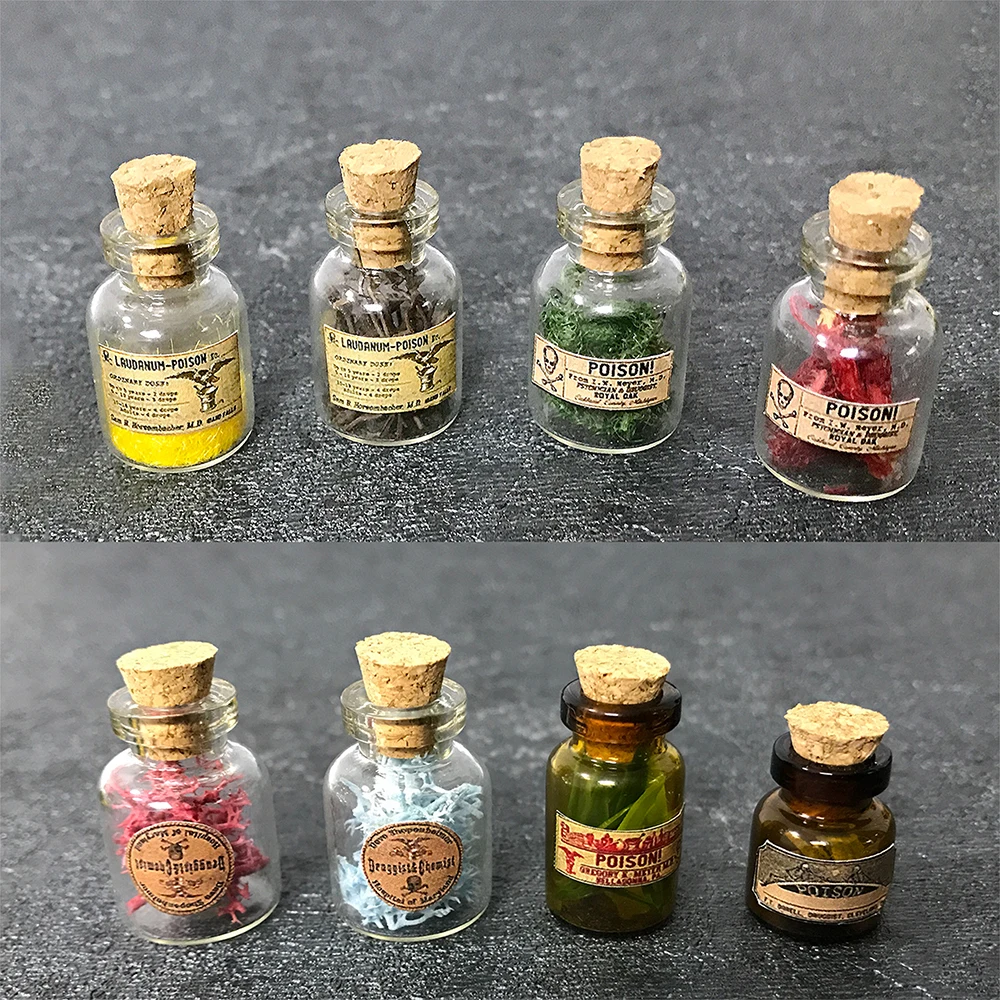 Figurines Miniature Bouteille, Bouteilles de potion miniatures