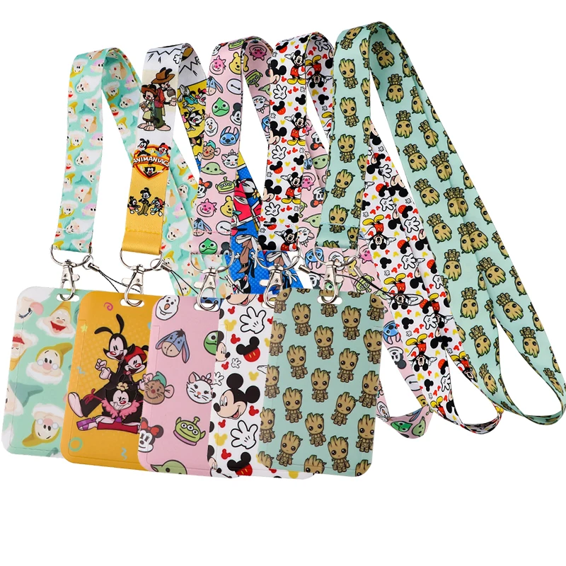

D1236 Stitch Mickey Neck Strap Lanyards for Keys Keychain Badge Holder ID Credit Card Pass Hang Rope Lariat Phone Accessories