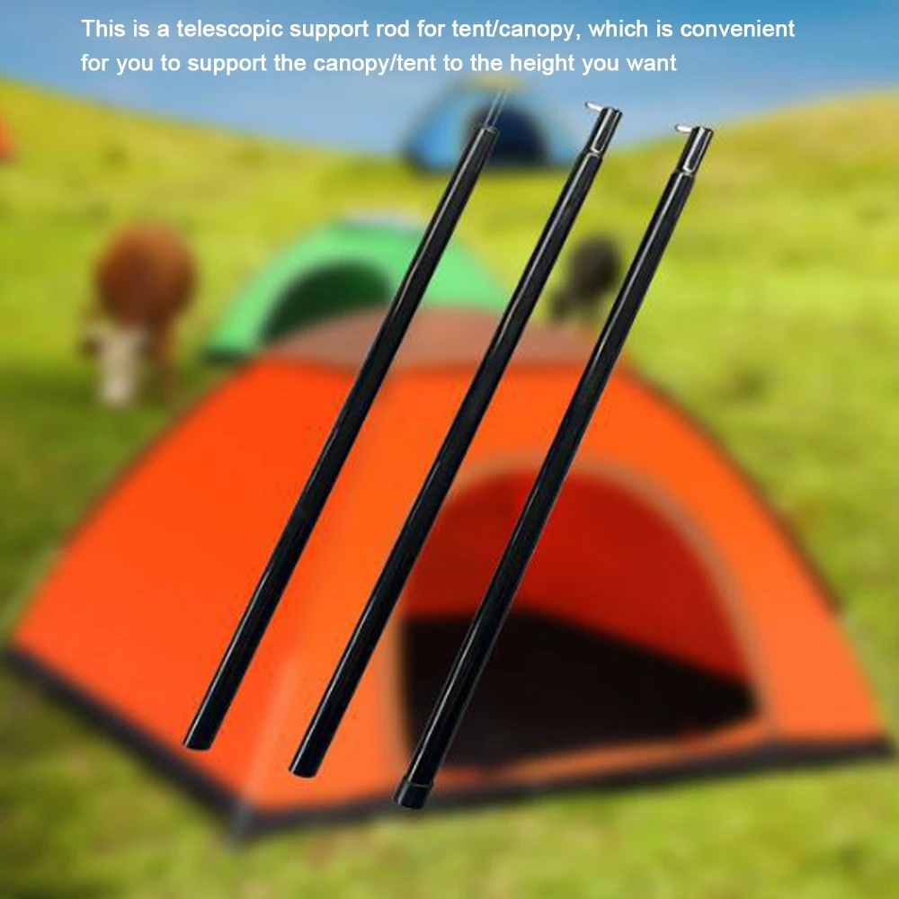 

SpliceType Tent Support Rod Beach Shelter Awning Poles Thicken Iron Canopy Support Rod Outdoor Camping Accessories