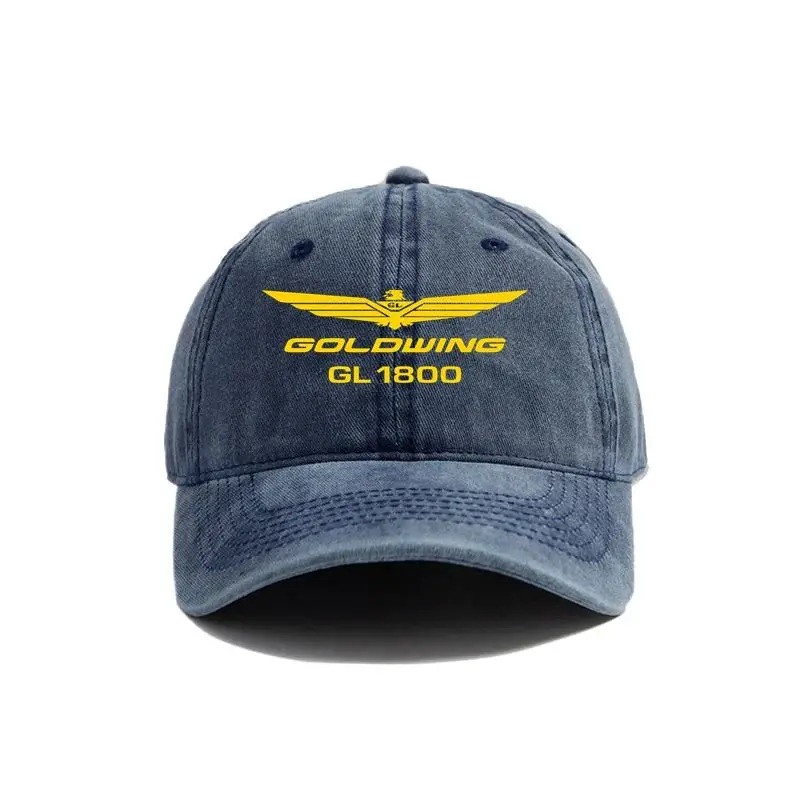 2025 Goldwing GL1800 Baseball Cap Distressed Hats Cap Men Retro Outdoor Summer Adjustable Hat Casual and Versatile