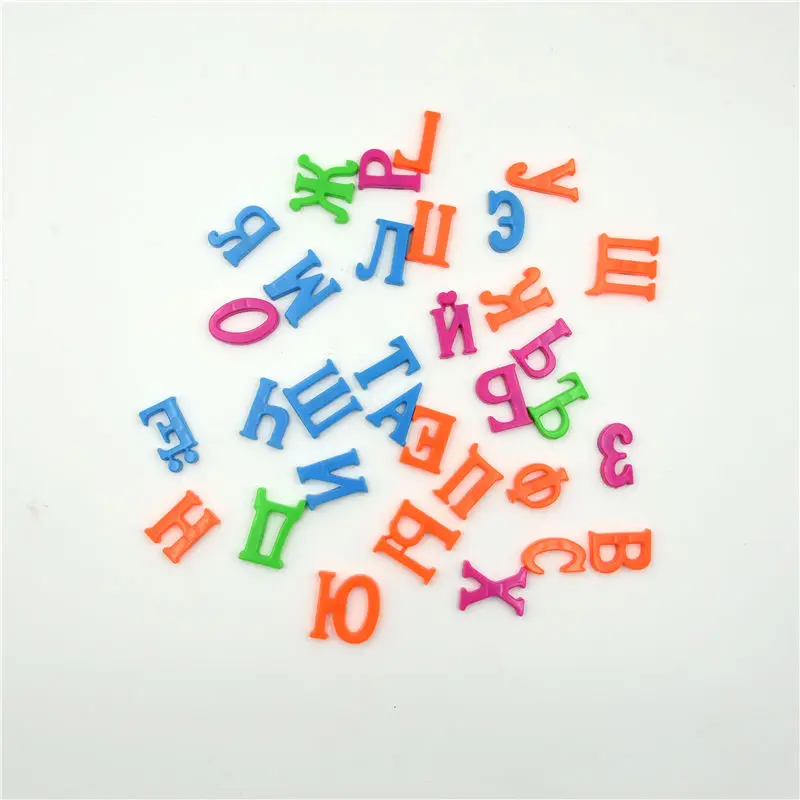 Big/Small Russian Alphabet Magnetic Letters Block Russia Baby Kids Educational Toy Fridge Magnet Sticker Learning Magnets Letter 4