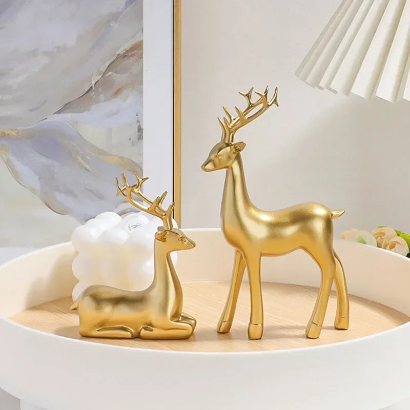 

Полимерная Золотая мини-парная искусственная кожа для интерьера роскошные украшения крыльцо гостиная домашнее украшение свадебные подарки