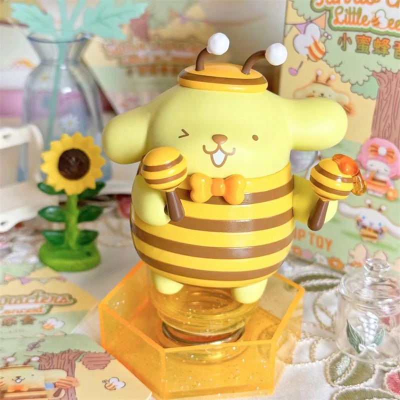 

Little Bee Concert Series Pompompurin Kuromi My melody Pochacco Cinnamoroll Piano Action Figure Dolls Toys Music Model Decorate