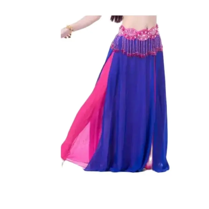 Voile à Franges Pour Danse Orientale - Mousseline Avec Paillettes Prune | Accessoire De Danse Du Ventre LOVIVER | Bretelles Réglables