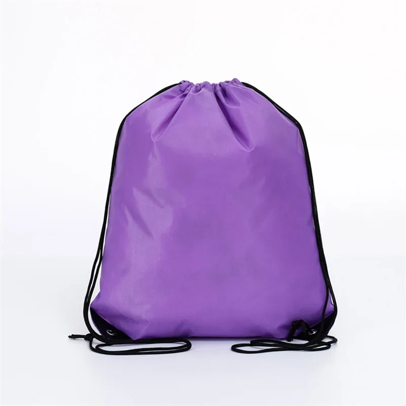 1pc Drawstring Backpack Bag with Reflective Strip String Backpack Cinch Sacks Bag Bulk for School Yoga Sport Gym Traveling 4