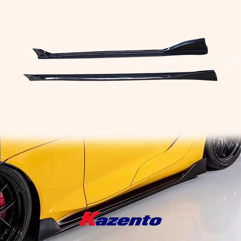 

For TOYOTA Supra A90 2019-2022 Carbon Fiber KZ Style Door Side Skirts Aero Kits
