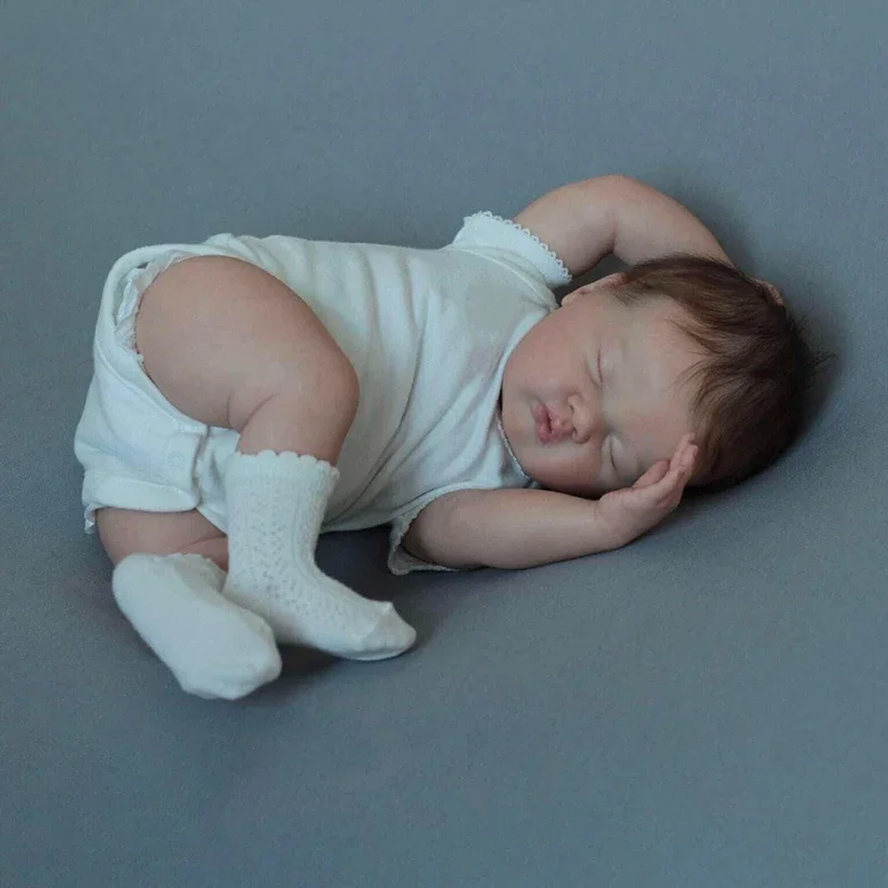 

Кукла новорожденная Reborn Ashia, Реалистичная 3D окрашенная кожа с видимыми венами, многослойная Коллекционная кукла, 49 см