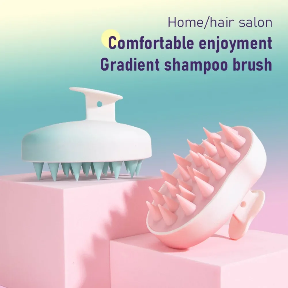 

Head Scalp Massage Brush Silicone Shampoo Brush Hair Washing Comb Gradient Bath Massager Shower Brush Salon Hairdressing Tools