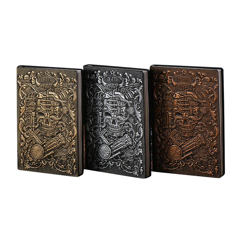 3DEffectTarotcardsDeathNoteNotebookA5PULeatherHalloweenGift