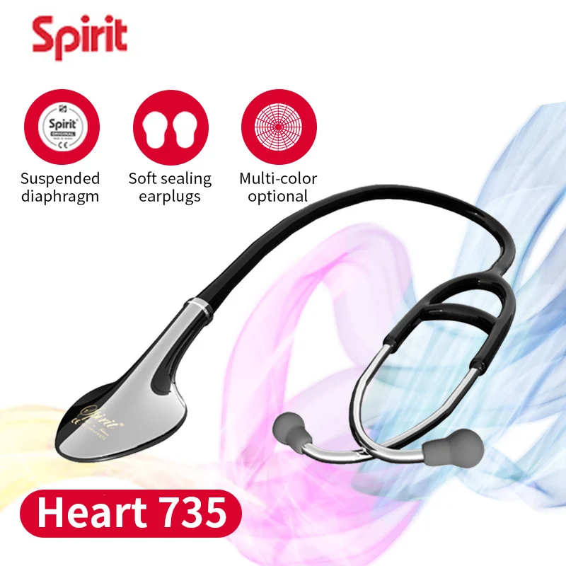 Spirit 735 Single Head Stethoscope for Medical Professionals Doctors Nurses Nursing Medical Students and Home Equipment