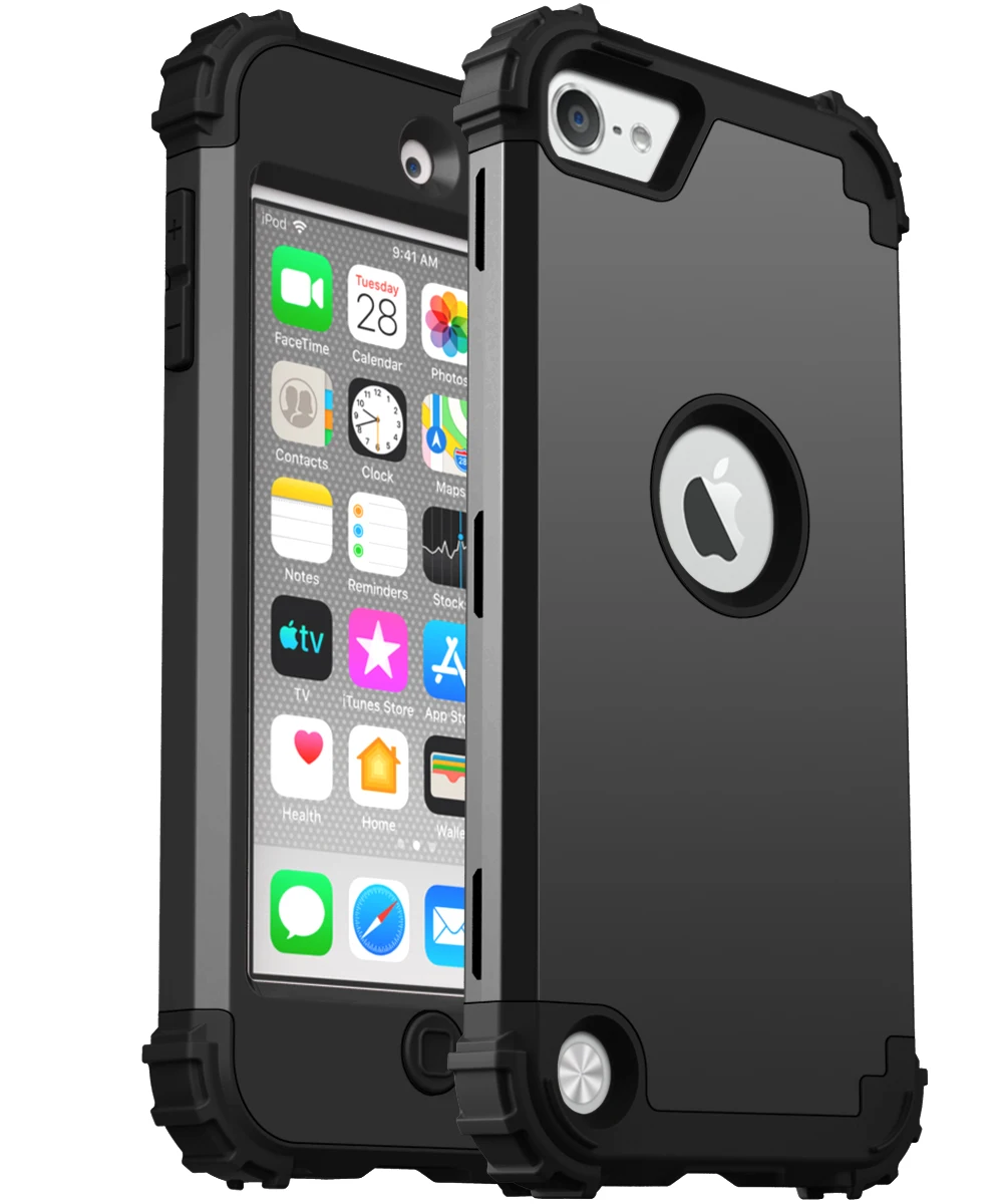 Heavy Duty 3-in-1 Shockproof Phone Case with Soft TPU Lining & Hard Plastic Frame