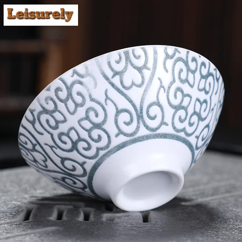 High-grade Silver-plated Ceramic Tea Cup Mugs for Tea Cups Japanese Te Cup Jingdezhen Mug Teacup Teacups Set Bowl Puer Chinese