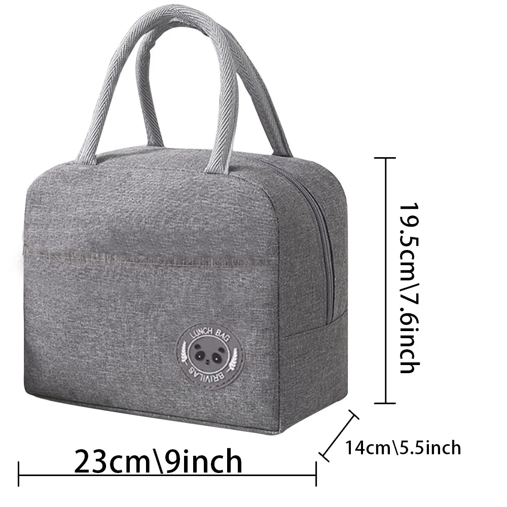 Thermal Food Picnic Lunch Box Insulated School Child Tote Lunch Bags for Work Nurse Pattern Cooler Bag for Women Handbags