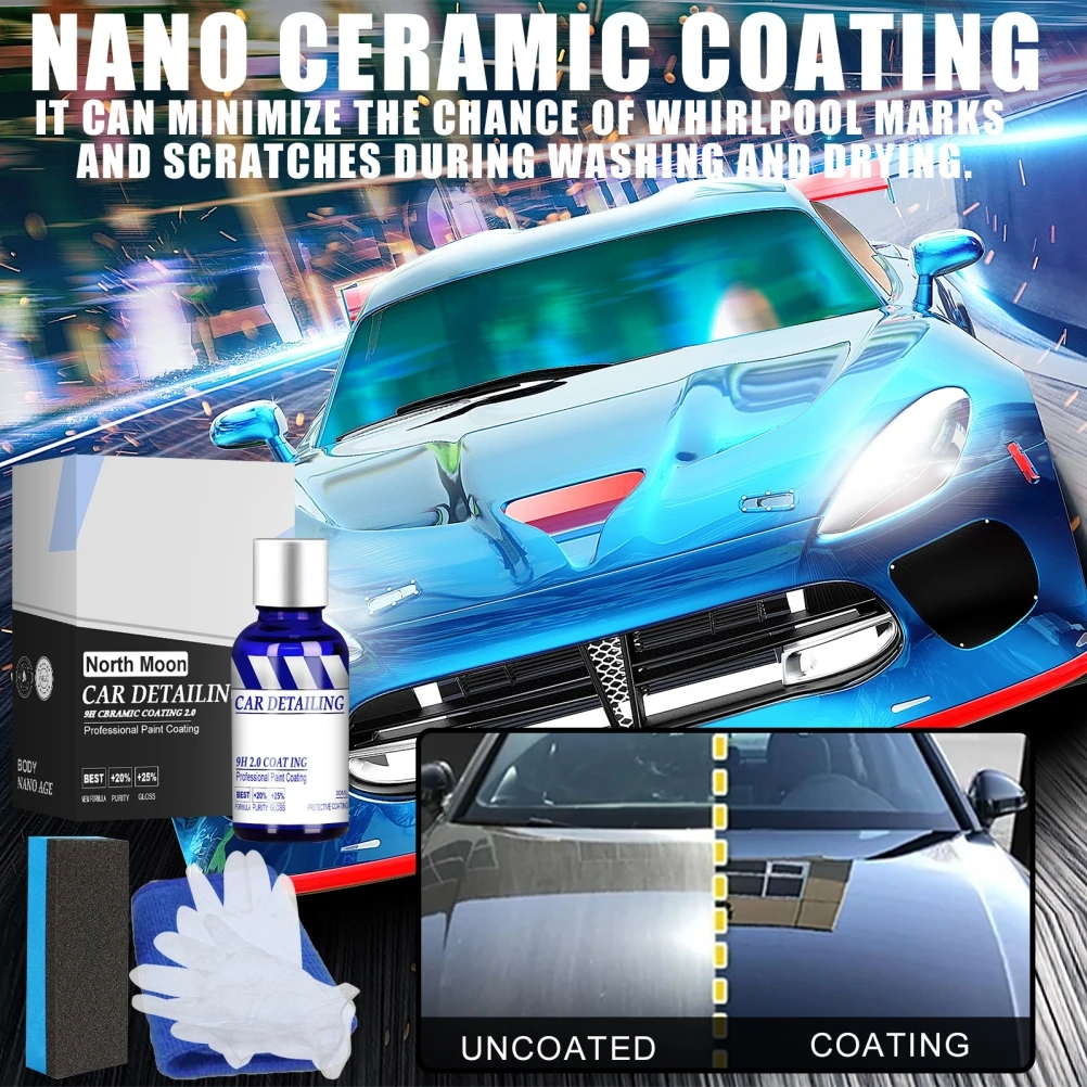 Car Cleaning Gel Reusable 9H Car Oxidation Coat Hydrophobic Ceramic Glass  Spray Liquid Set Coating fix Car Care & - AliExpress