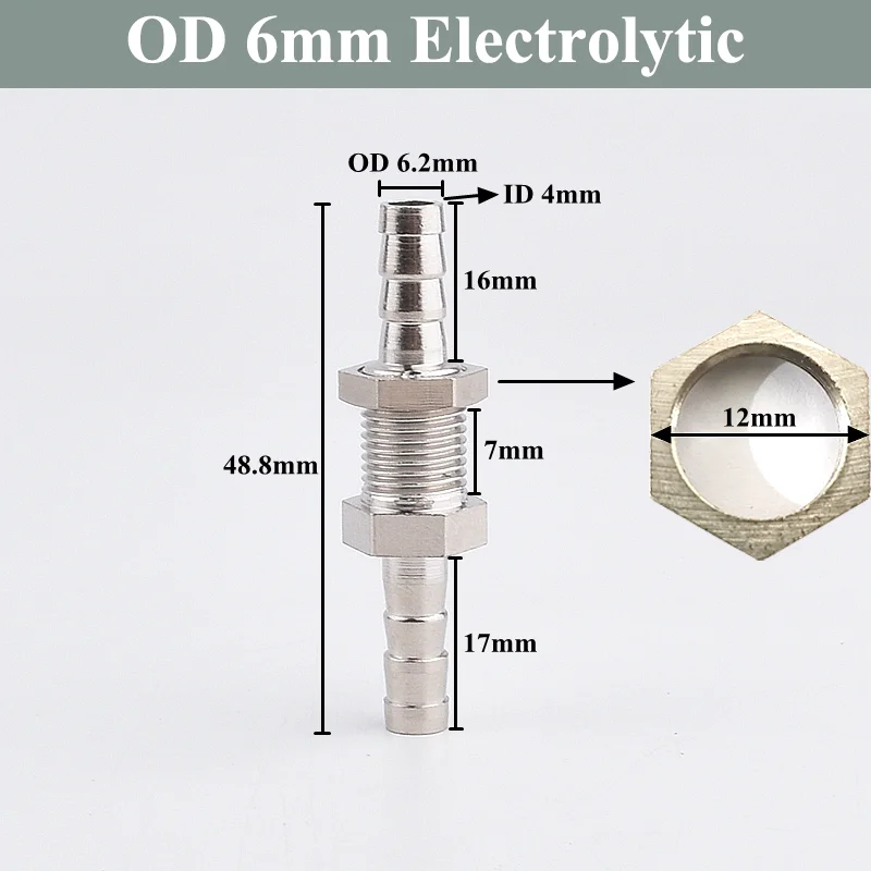10mm Hose Barb Equal Elbow 2 Way Brass Barbed Pipe Fitting Coupler Connector Adapter For Fuel Air Water Solid Connection