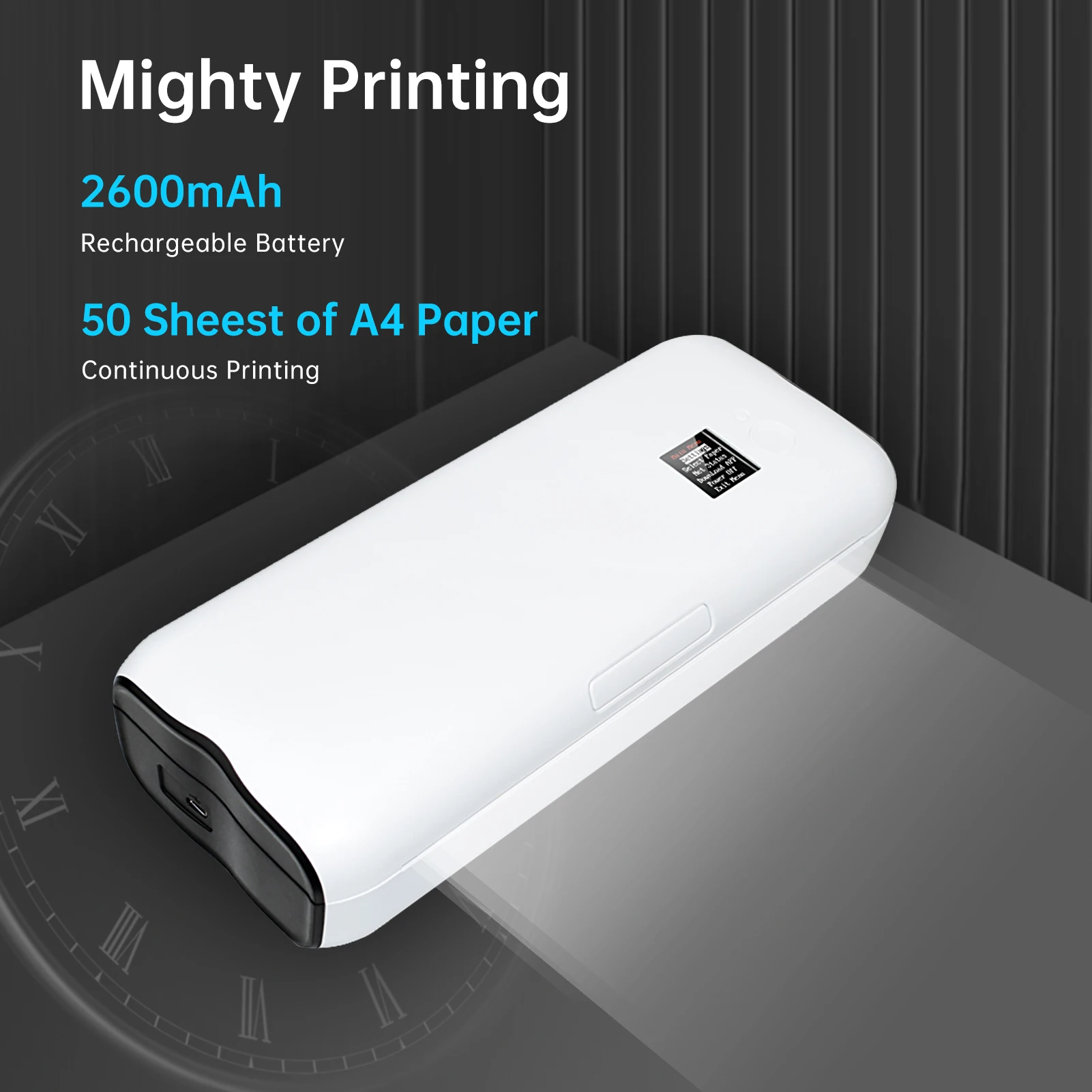 Acquista Stampante per carta portatile A4 Stampa termica Wireless BT  Connect Compatibile con iOS e Android