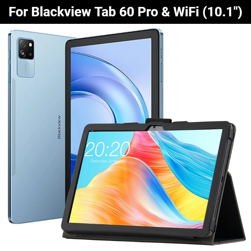 Ultimate Protective Folio Case with Hand Strap for 10.1 Tablet - PU Leather Stand Cover