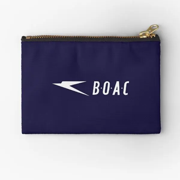 

Boac винтажные мешочки на молнии с логотипом авиакомпании, косметические носки, чистые маленькие женские кошельки для монет, мужские сумки для хранения трусиков, кошелек для денег