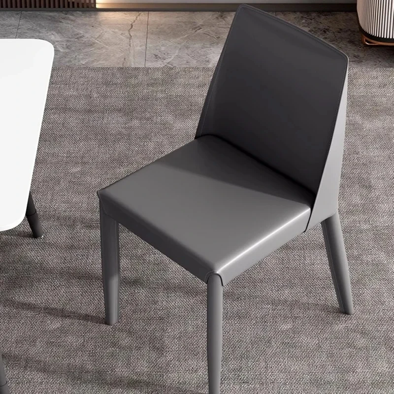 Faux Leather Dining Chairs Nordic Bedroom Kitchen European Dining Chairs Modern Luxury Chaises Salle Manger Home Furniture