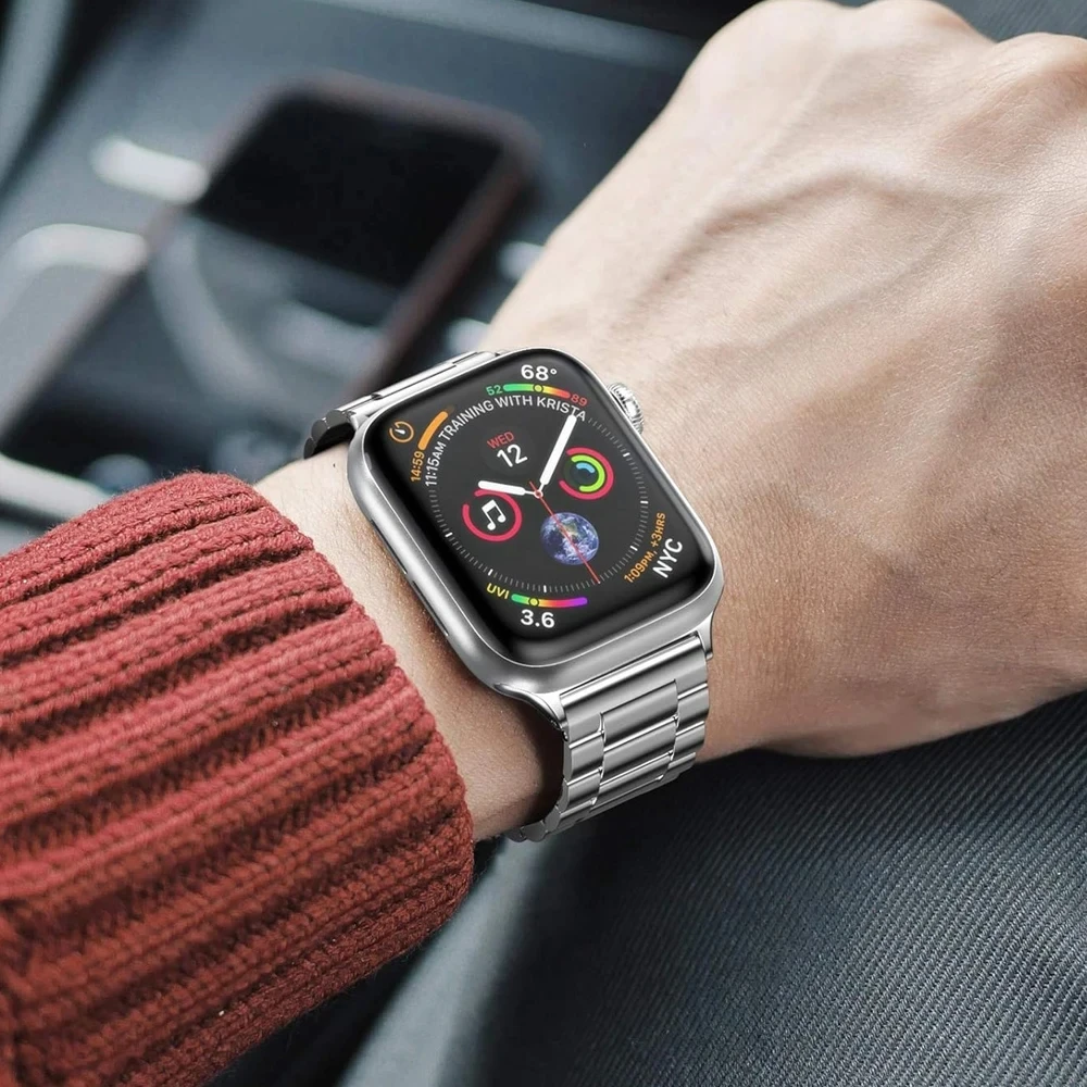 ตัวเลือกสินค้า สร้อยข้อมือเหล็กสำหรับ Apple Watch ทุกขนาด