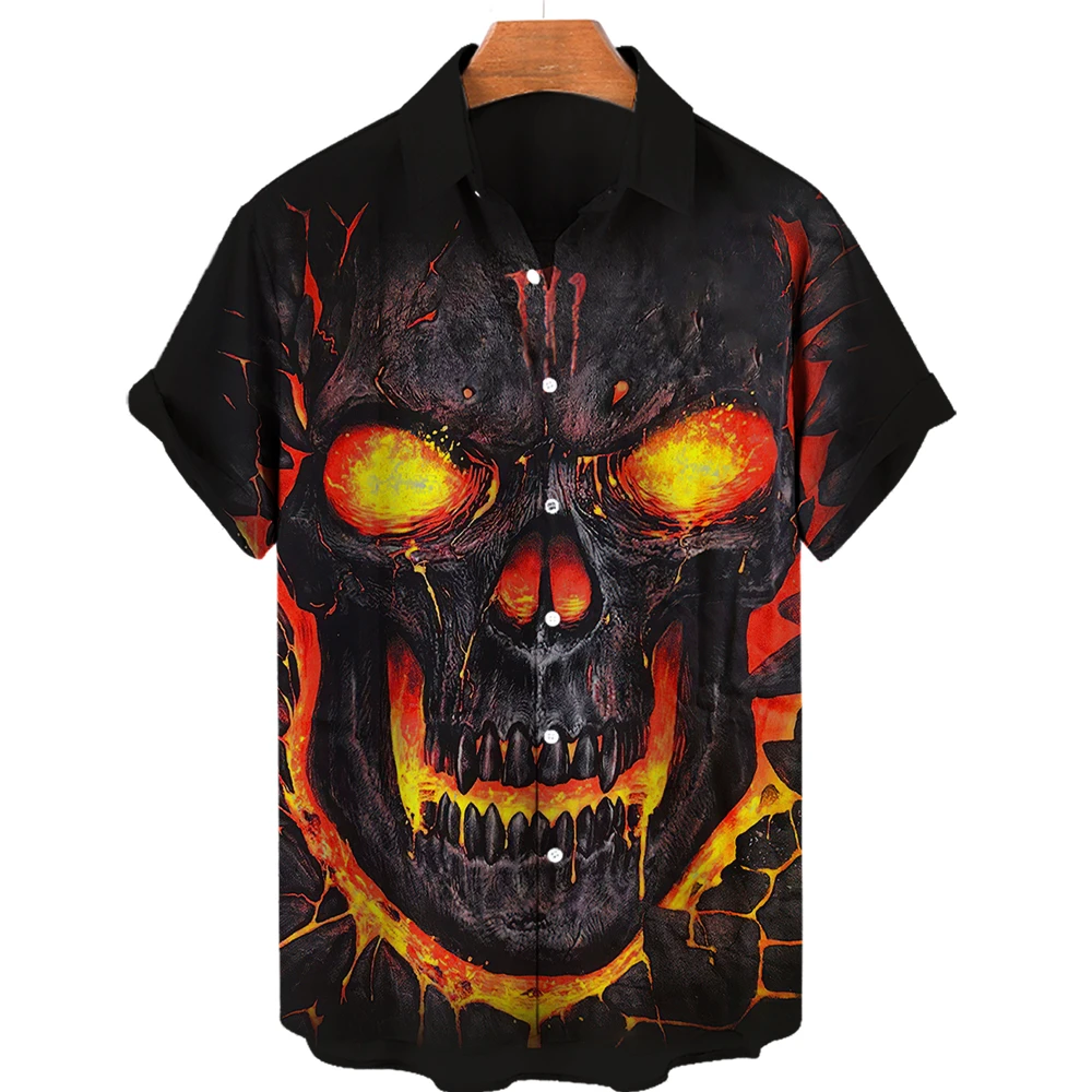 Hawaiian Shirt Casual Short Sleeved Shirt Men's Designer Hawaii Shirts Short Sleeve Collar Top Fashion Streetwear 3d Printed XS-5XL Hiphop Casual Vintage Clothing