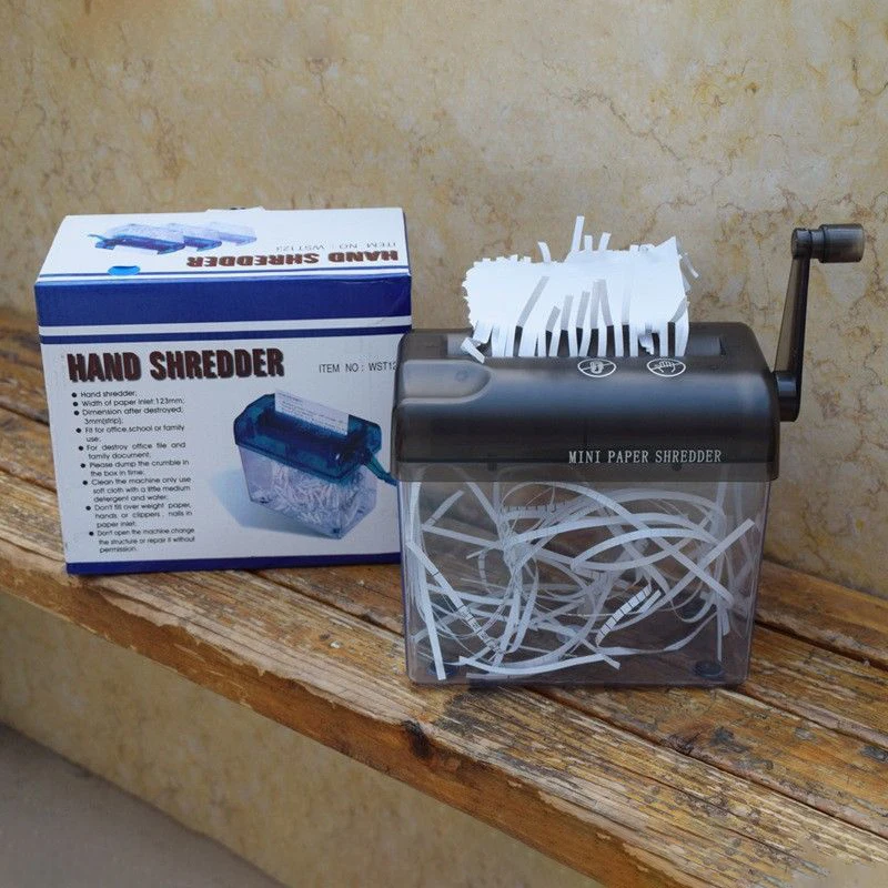 כלי חיתוך נייר מסמכים כלי חיתוך נייר A4 מיני ידני קראנק נייד לקבלות חשבונות פורטרט בית משרד