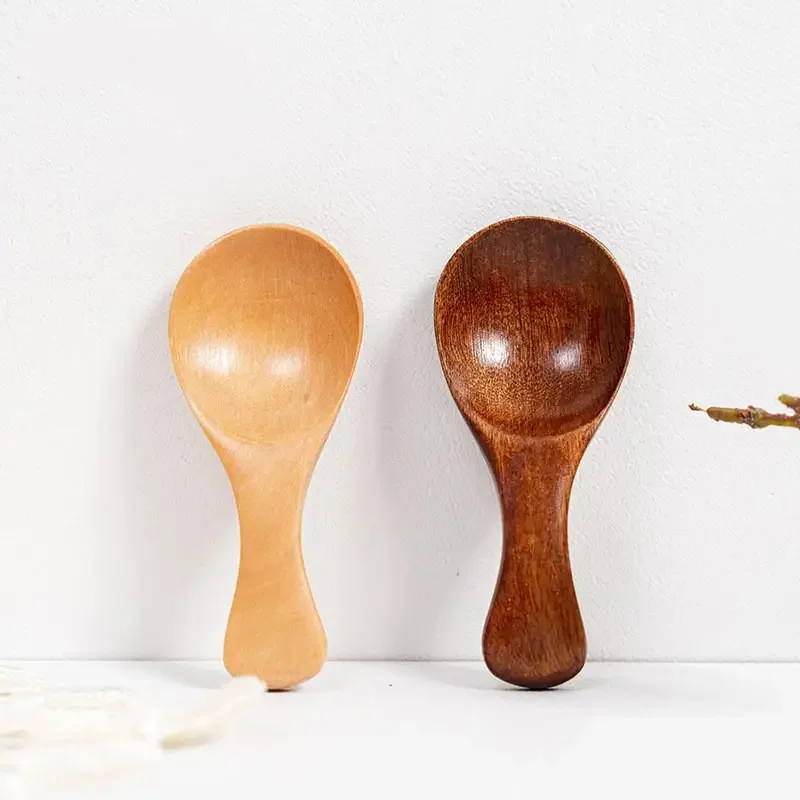 Description Picture 3 of item8/1pcs Mini Wooden Spoons Kitchen Spice Condiment Spoon Coffee Tea Sugar Teaspoons Kids Short Handle Wood Scoops Home Tableware