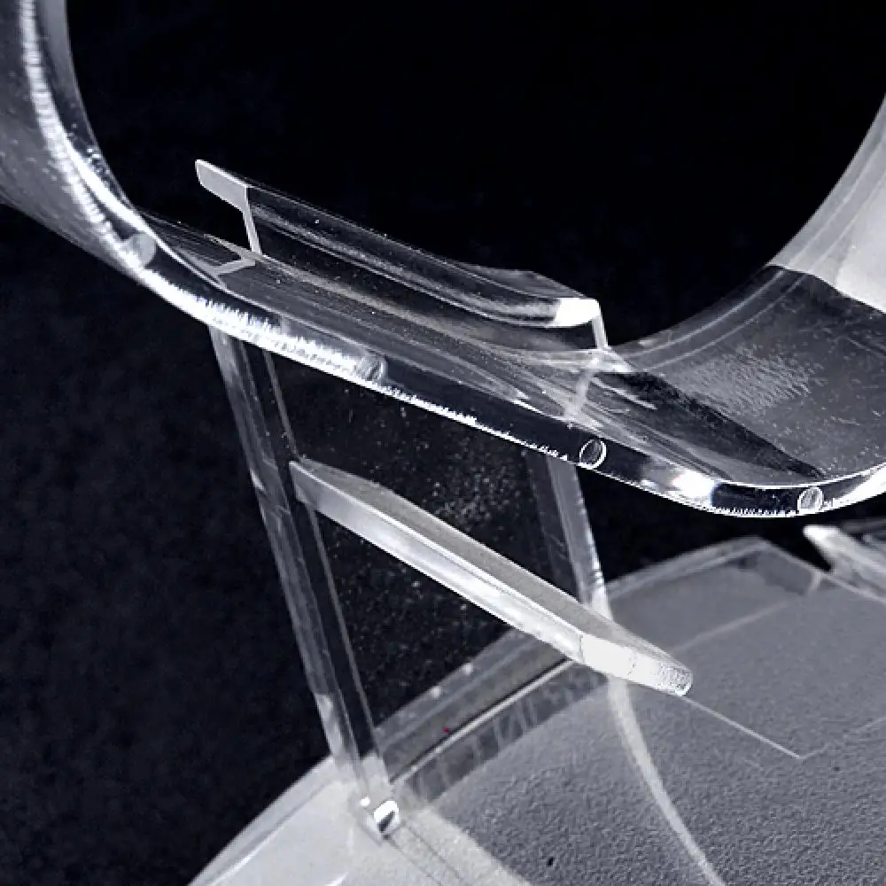 Clear Plastic Watch Box Jewelry Bangle Cuff Bracelet Watch Display Stand Holder Rack Case Watches Accessories watch storage box watch display stand