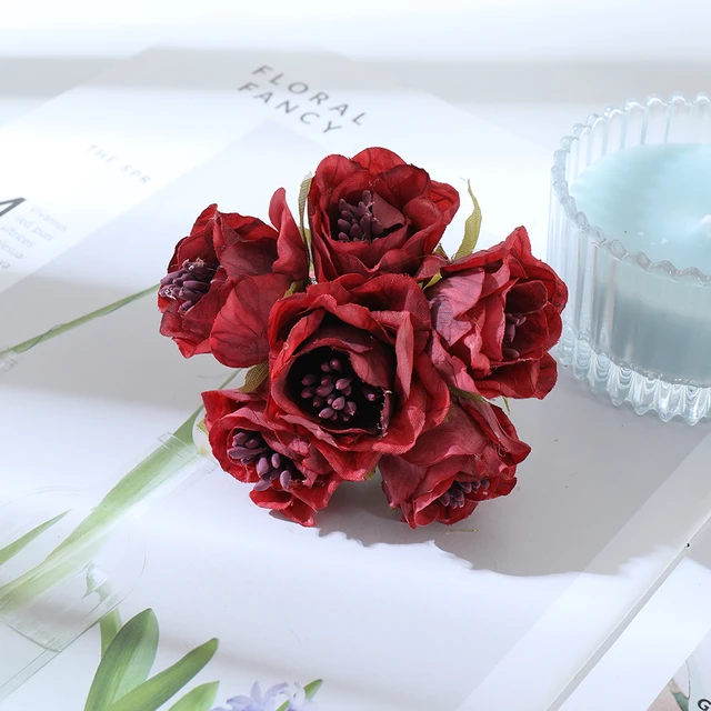 Mini Bouquet Flowers Decoration  Mini Decorations Flowers Diy - 60pcs  Artificial - Aliexpress