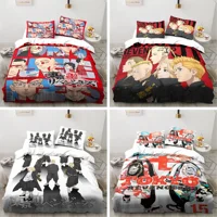 Anime Tokyo Revengers Ryuguuji Ken Sano Manjiro Duvet Cover Cartoon Bedding Sets Bed Set Quilt Comforter Covers Home Textiles 1