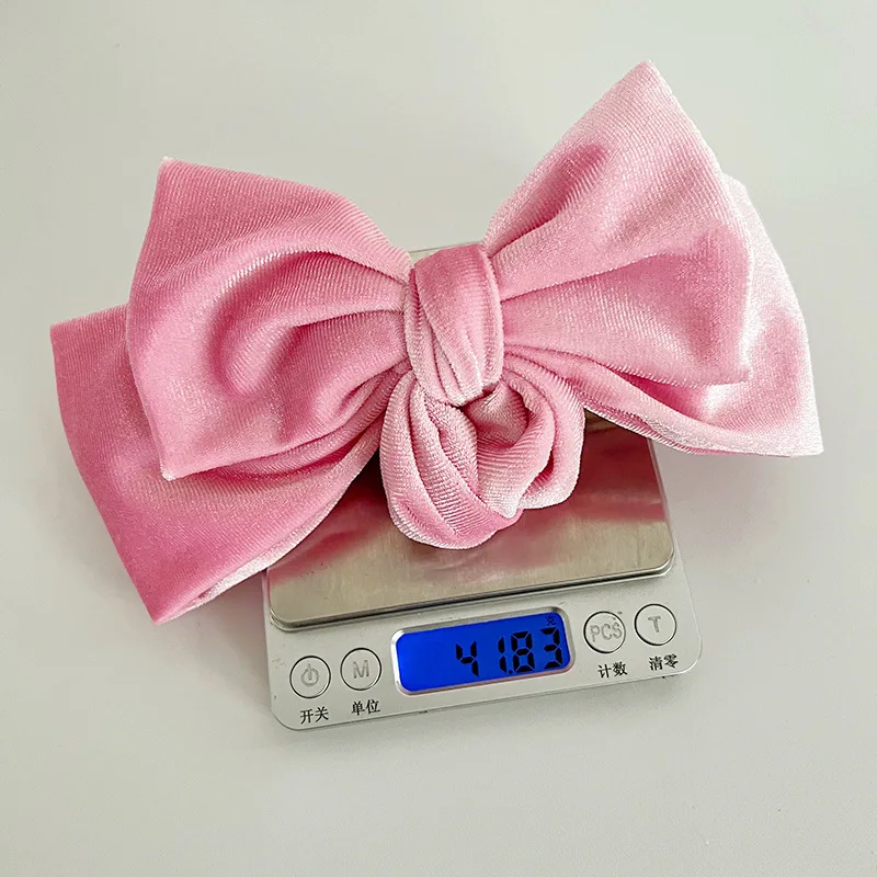 Vintage High Ponytail Bow Wool large Elastic Hair Loop French Style Headrope Sweet For Girls Headwear Hair Accessories