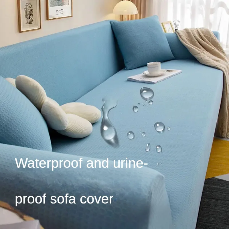 

New waterproof sofa cover, all-in-one, thickened anti cat scratch universal protective cover, all season universal sofa cover