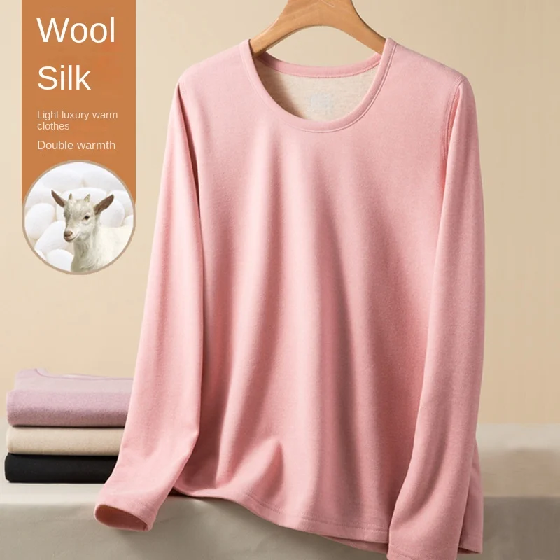 Velvet Thick Warm Long John Women Winter Clothes Wool Thermal Underwear for Men Plus Size Thermal Set Female Second Skin Suit