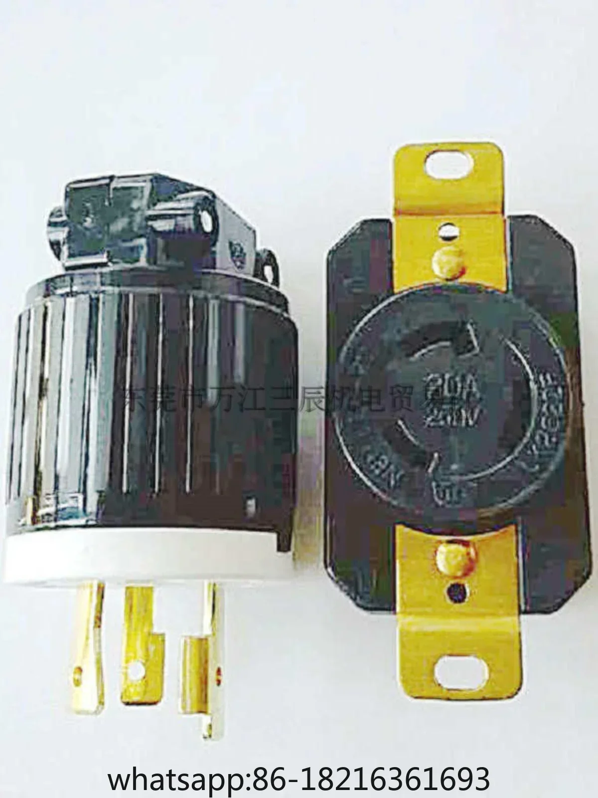 Socket LK6322 20A250V 3P NEMA American standard L6-20 pull-out UL industrial plug socket
