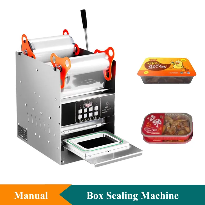 Hand-operated Lunch Box Sealing Machine Commercial Fast Food Container Sealing Machine Plastic Box Sealing And Packing Machine