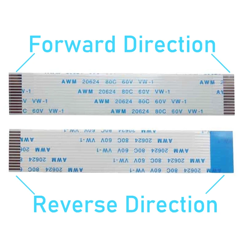 FPC FFC Ribbon Flexible Flat Cable 4/5/6/8/10/12/14/16/18/20/30/40-80Pin Pitch 0.5MM 1.0MM A-Type Wire Length 5PCS