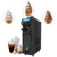 Soft Ice Cream Machine Commercial Ice Cream Making Machine Summer Snack Shop Cafe Desktop Ice Cream Maker 2