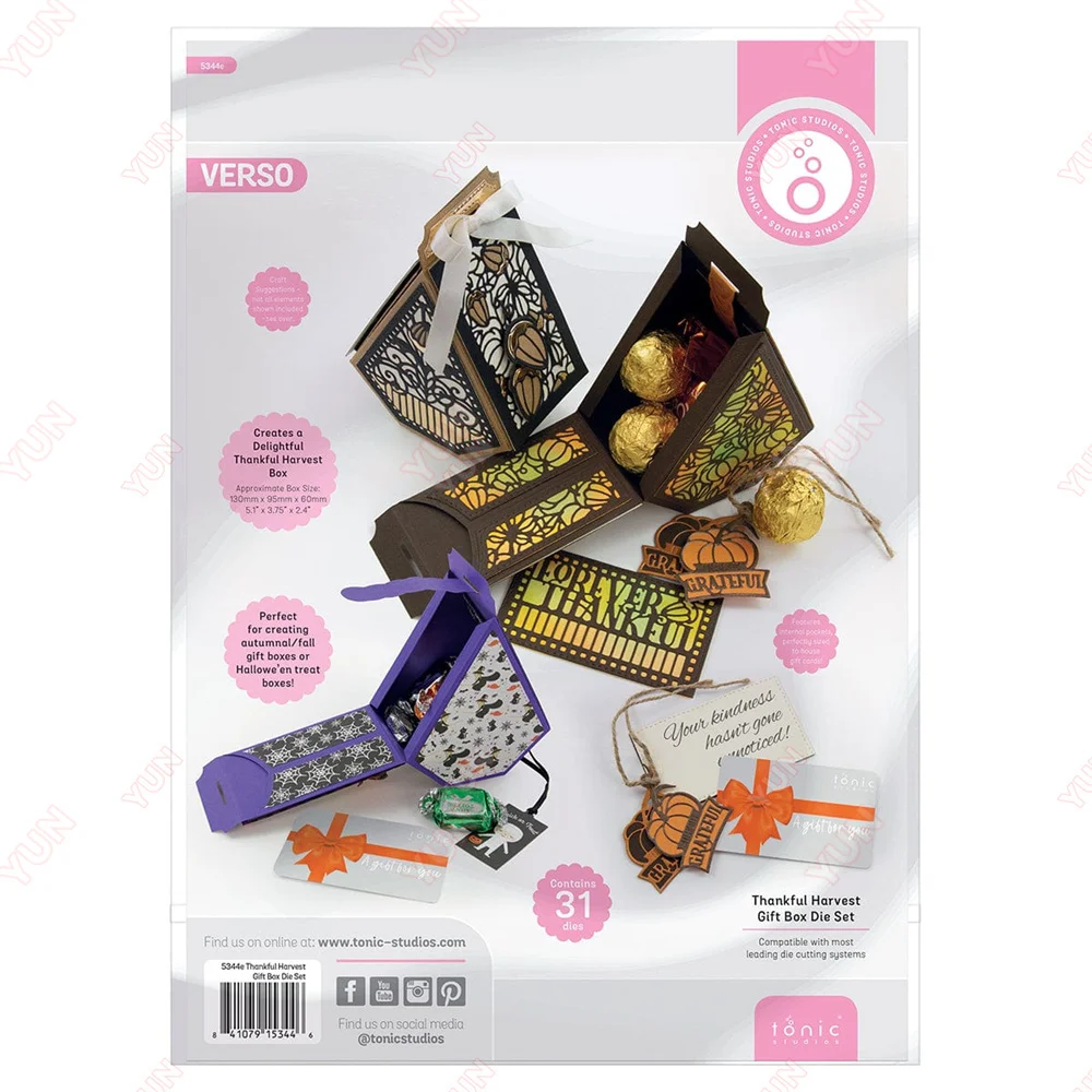 

Подарочная коробка с изображением благодарного урожая, металлические Вырубные штампы, скрапбукинг, альбом «сделай сам», бумажная открытка, тиснение, материалы для рукоделия, декор для дневника