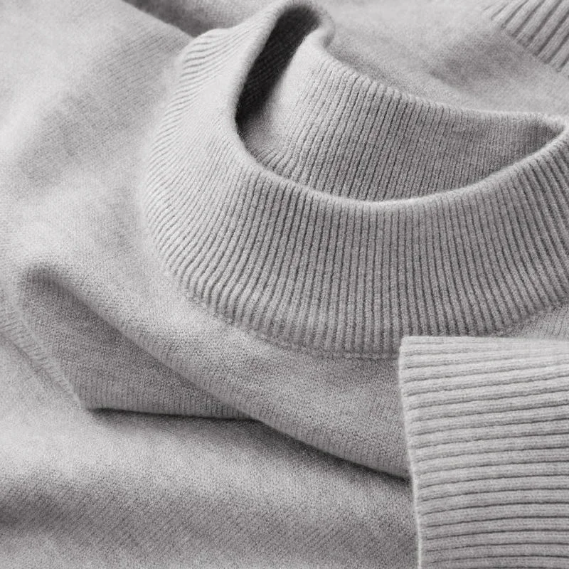 New Mens Casual Mock Turtleneck Sweaters Long Sleeve Thermal Pullover Autumn Basic Lightweight Streetwear Knitted Coat Tops 5
