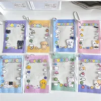 1 Pcs Kpop Photocard Holder Keychain Cardholder Plastic Cover Kawaii Korean Key Chain Card Covers 1